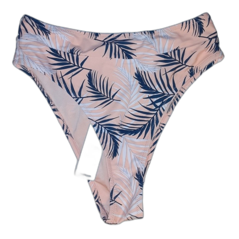 Cupshe Medium Pink Leaf Print Bikini NWT